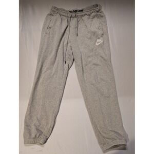 Nike Men XL Gray Jogger Sweatpants Athleisure Casual Comfort Active Gym